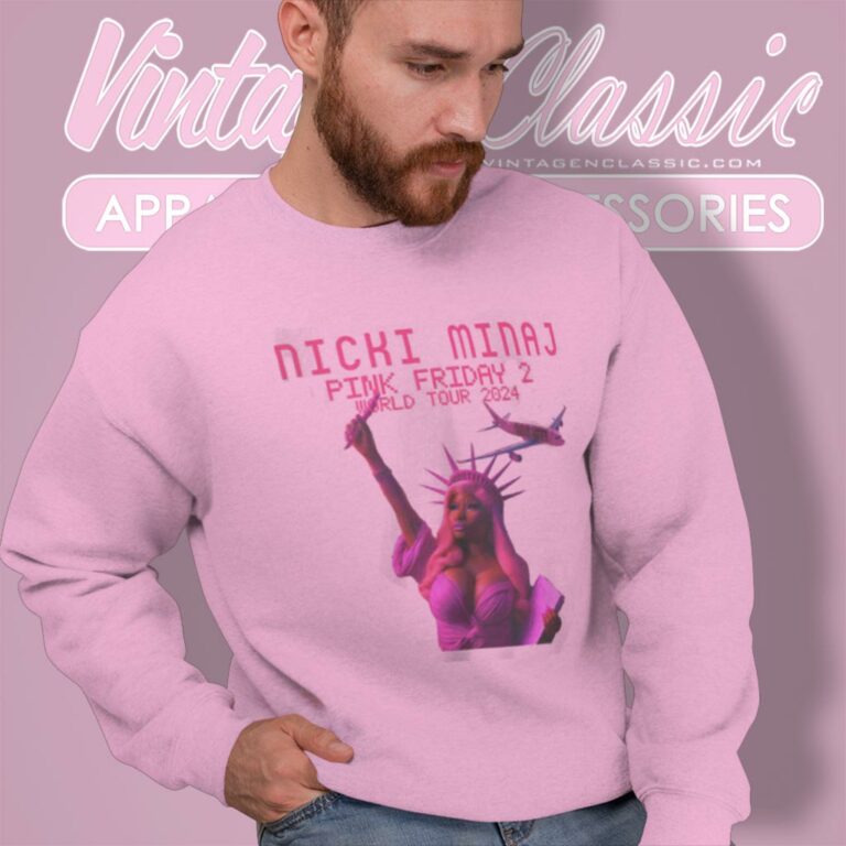 Nicki Minaj Shirt Pink Friday 2 Gag City World Tour 2024 Sweatshirt Nicki Minaj Shirt Pink Friday 2 Gag City World Tour 2024 Sweatshirt