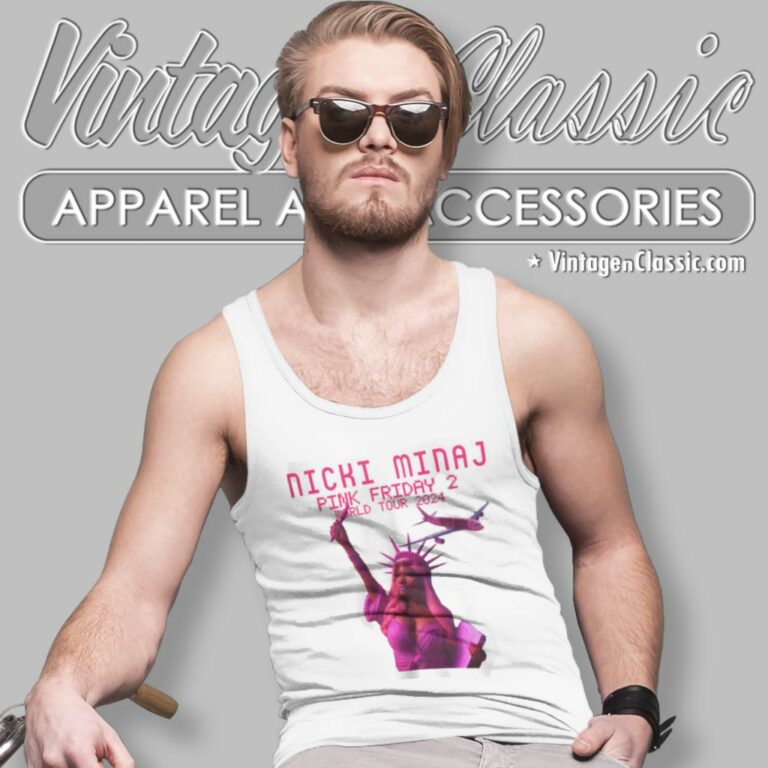 Nicki Minaj Shirt Pink Friday 2 Gag City World Tour 2024 Tank Top Racerback Nicki Minaj Shirt Pink Friday 2 Gag City World Tour 2024 Tank Top Racerback