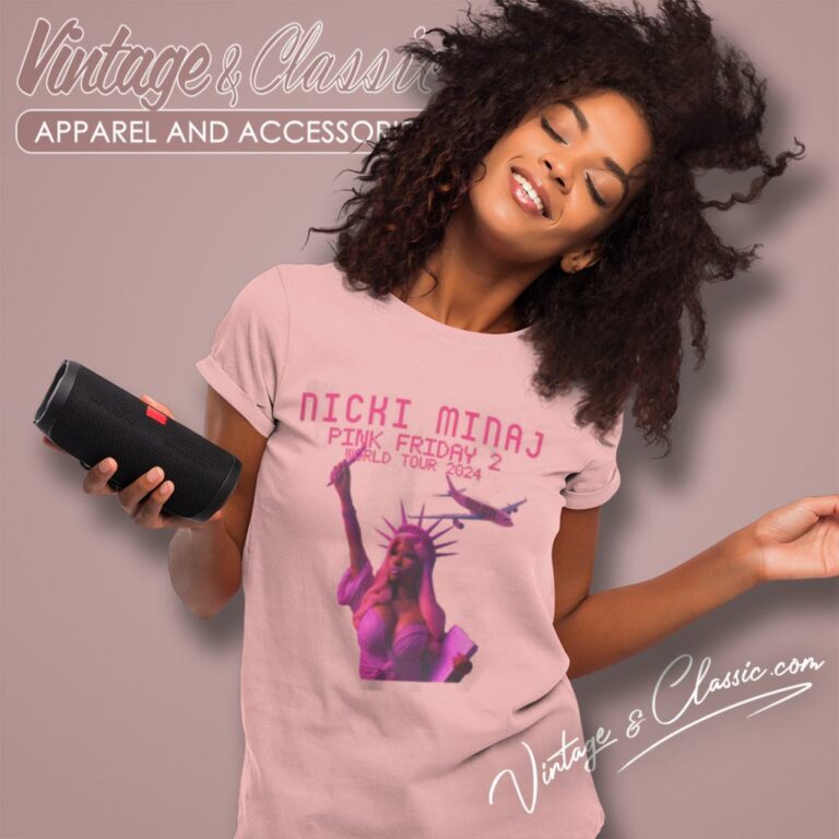 Nicki Minaj Shirt Pink Friday 2 Gag City World Tour 2024 Women T Shirt Nicki Minaj Shirt Pink Friday 2 Gag City World Tour 2024 Women T Shirt