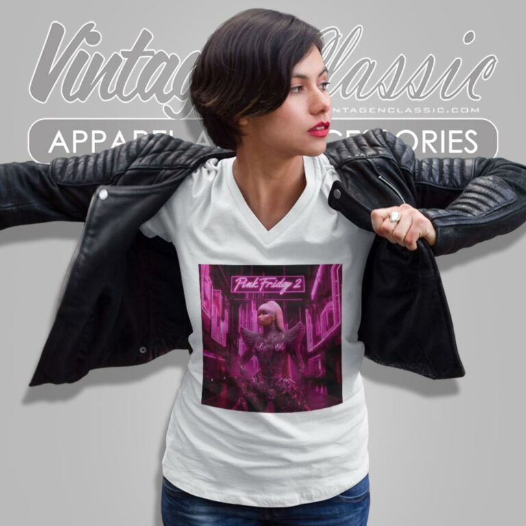 Nicki Minaj Shirt Pink Friday 2 V Neck TShirt Nicki Minaj Shirt Pink Friday 2 V Neck TShirt