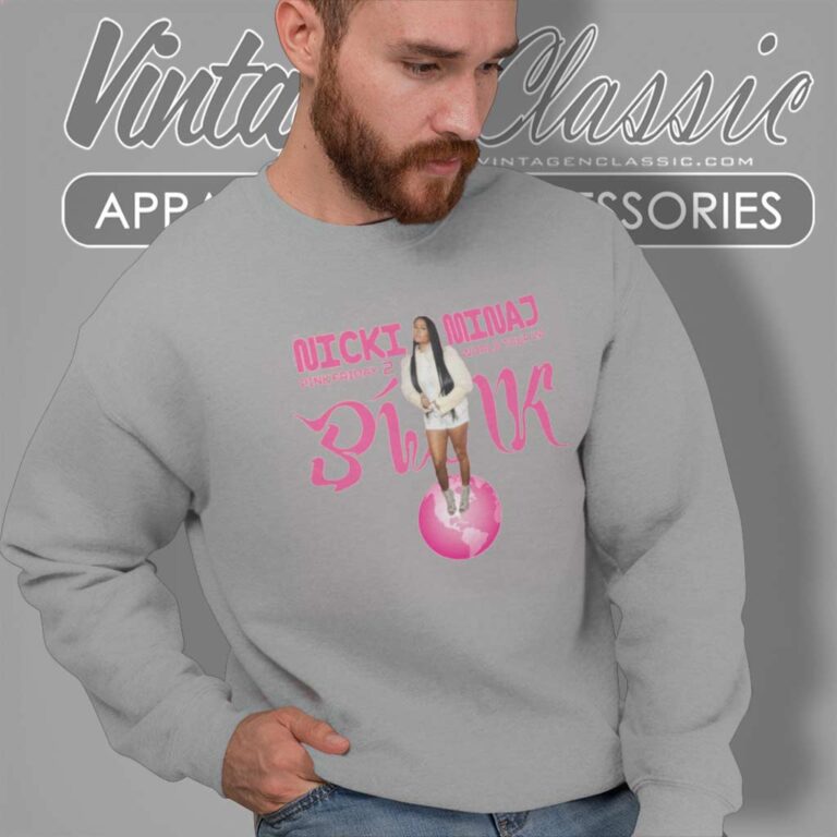 Nicki Minaj Shirt Pink Friday 2 World Tour 24 Sweatshirt Nicki Minaj Shirt Pink Friday 2 World Tour 24 Sweatshirt
