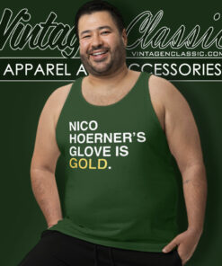 Nico Hoerners Glove Is Gold Tank Top Racerback