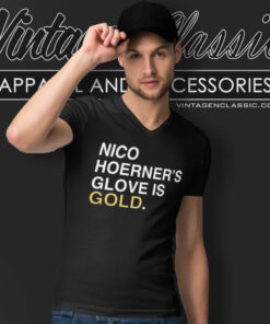 Nico Hoerners Glove Is Gold V Neck TShirt