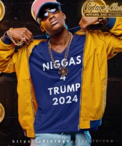Niggas 4 Trump 2024 Political V Neck TShirt