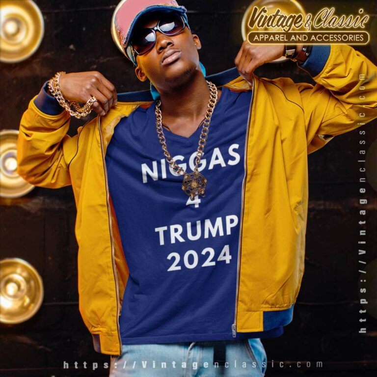 Niggas 4 Trump 2024 Political V Neck TShirt Niggas 4 Trump 2024 Political V Neck TShirt
