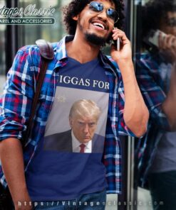 Niggas For Trump Shirt Maga Trump 2024 V Neck TShirt