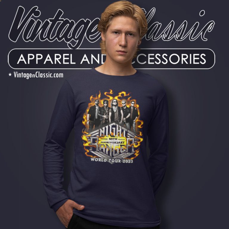 Night Ranger 40th Anniversary Long Sleeve Tee Night Ranger 40th Anniversary Long Sleeve Tee