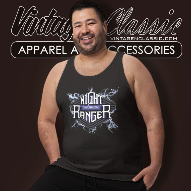 Night Ranger Lightning Logo Tank Top Racerback Night Ranger Lightning Logo Tank Top Racerback