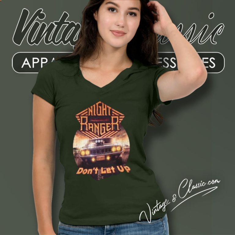 Night Ranger Shirt Do Not Let Up V Neck TShirt Night Ranger Shirt Do Not Let Up V Neck TShirt