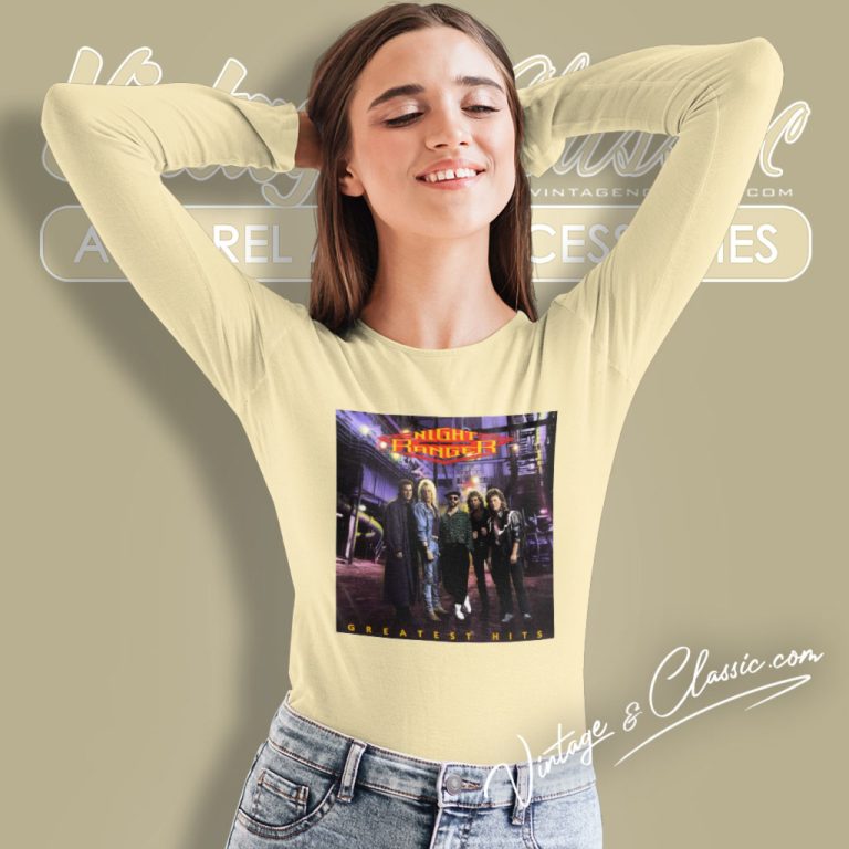 Night Ranger Shirt Greatest Hits Album Long Sleeve Tee Night Ranger Shirt Greatest Hits Album Long Sleeve Tee