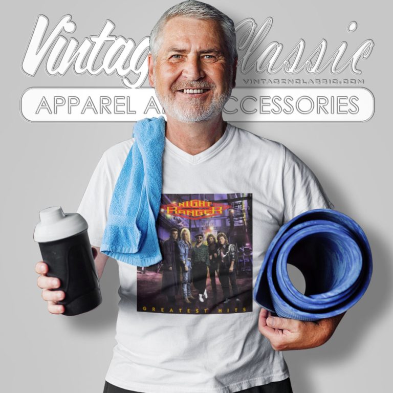 Night Ranger Shirt Greatest Hits Album V Neck TShirt Night Ranger Shirt Greatest Hits Album V Neck TShirt