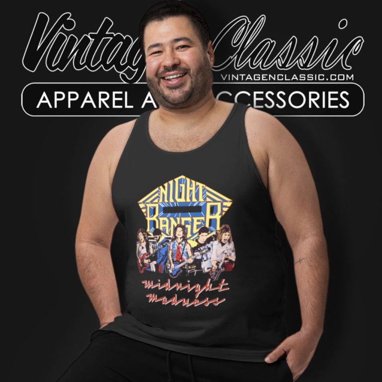 Night Ranger Shirt Midnight Madness Tour Tank Top Racerback Night Ranger Shirt Midnight Madness Tour Tank Top Racerback