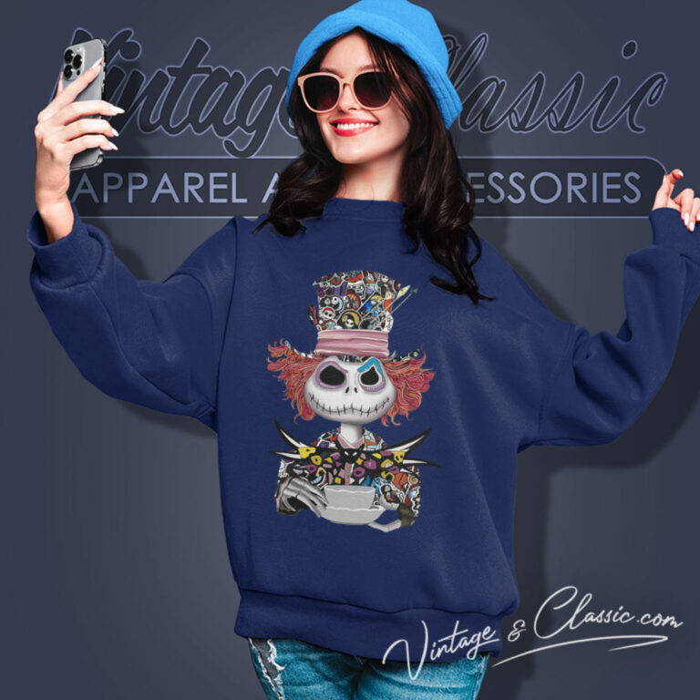 Nightmare Before Christmas Mad Hatter Sweatshirt Nightmare Before Christmas Mad Hatter Sweatshirt