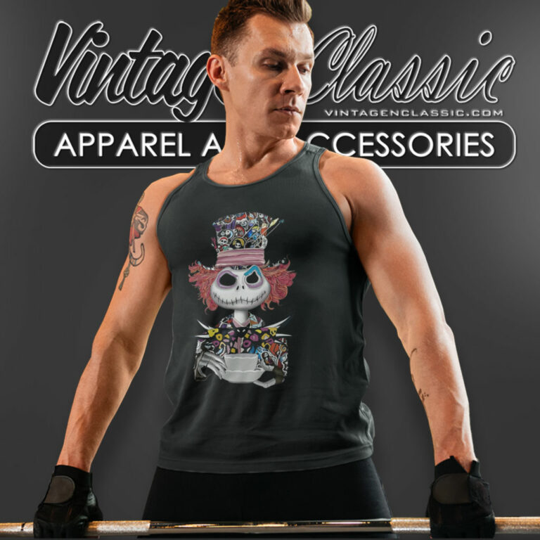 Nightmare Before Christmas Mad Hatter Tank Top Racerback Nightmare Before Christmas Mad Hatter Tank Top Racerback