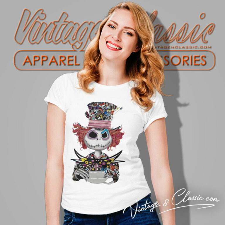 Nightmare Before Christmas Mad Hatter Women T Shirt Nightmare Before Christmas Mad Hatter Women T Shirt