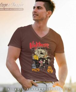 Nightmare On The Main Street V Neck TShirt