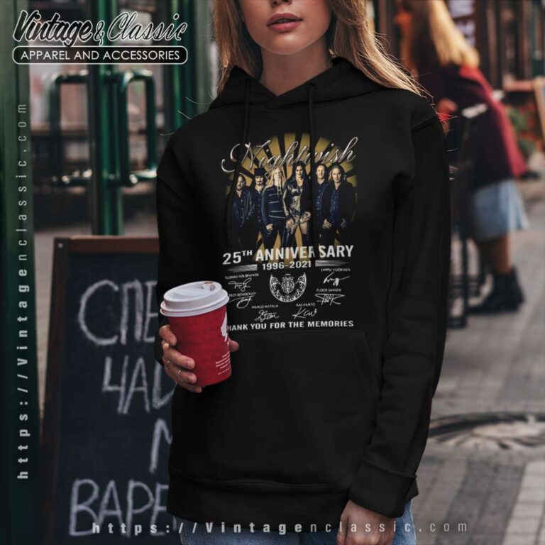 Nightwish Shirt 25th Anniversary 1966 2021 Hoodie Nightwish Shirt 25th Anniversary 1966 2021 Hoodie