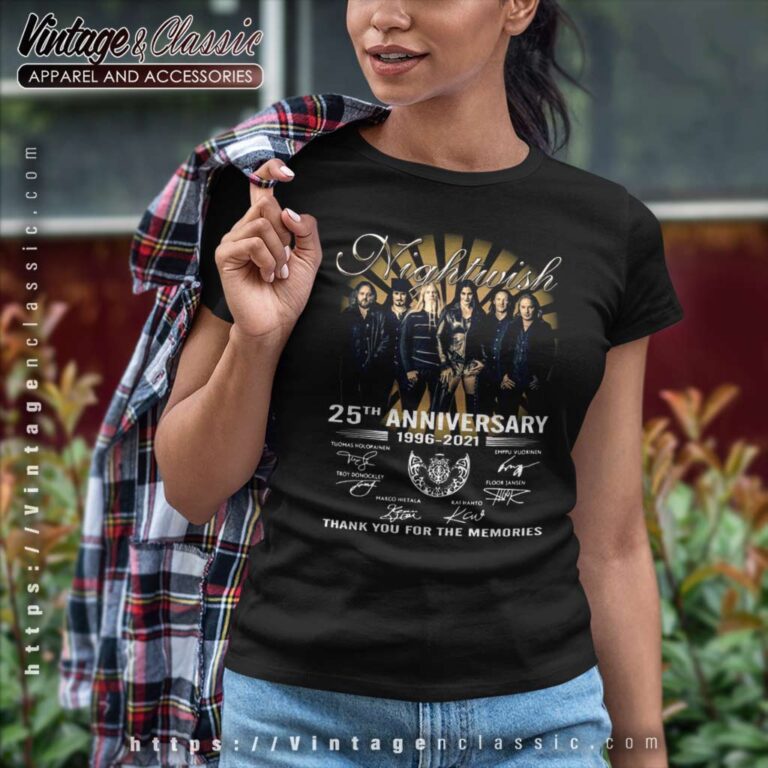 Nightwish Shirt 25th Anniversary 1966 2021 Women TShirt Nightwish Shirt 25th Anniversary 1966 2021 Women TShirt