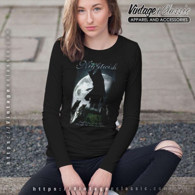 Nightwish Shirt 7 Days To The Wolves Long Sleeve Tee Nightwish Shirt 7 Days To The Wolves Long Sleeve Tee