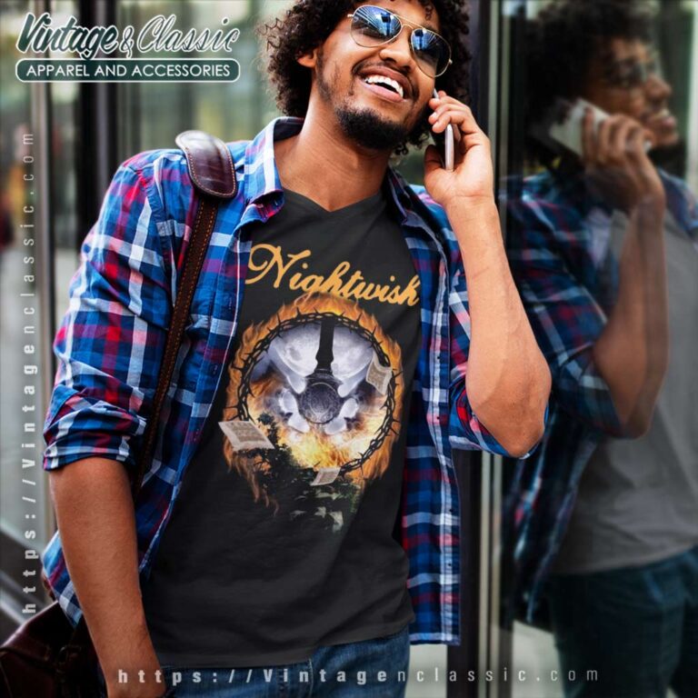 Nightwish Shirt Finnish Metal Band V Neck TShirt Nightwish Shirt Finnish Metal Band V Neck TShirt