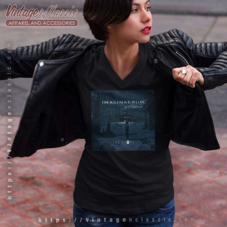 Nightwish Shirt Imaginaerum The Score Album Cover V Neck TShirt Nightwish Shirt Imaginaerum The Score Album Cover V Neck TShirt