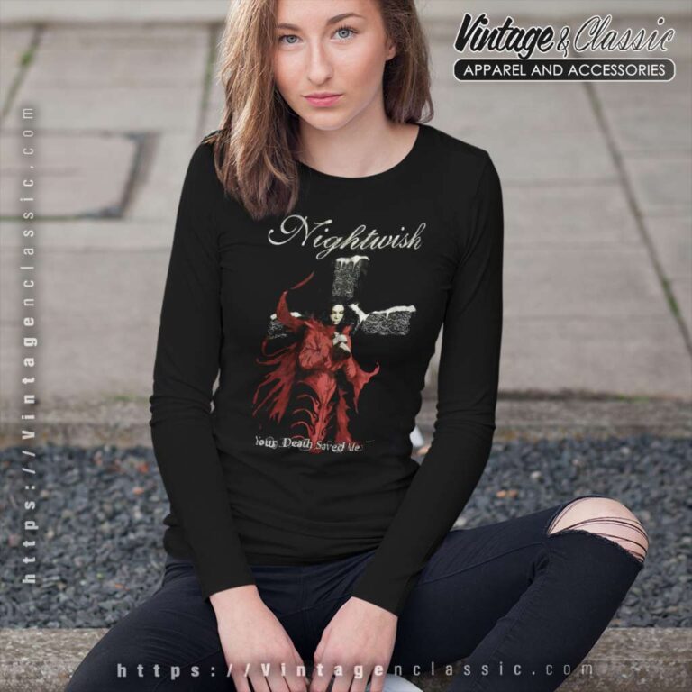 Nightwish Shirt Red Sun Rising Album Finish Band Metal Rock Long Sleeve Tee Nightwish Shirt Red Sun Rising Album Finish Band Metal Rock Long Sleeve Tee