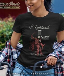 Nightwish Shirt Red Sun Rising Album Finish Band Metal Rock Women TShirt