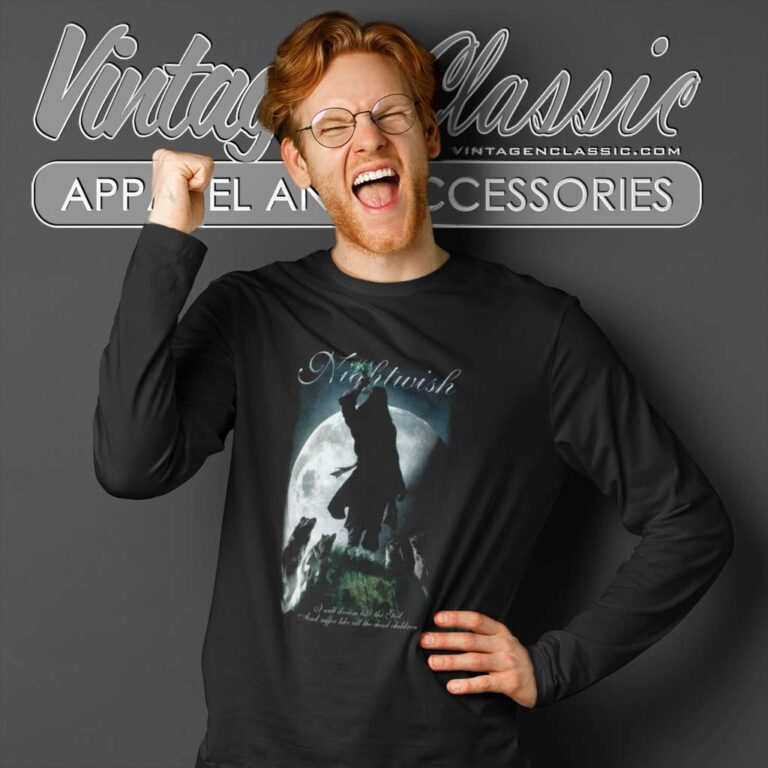 Nightwish Shirt Seven Days To The Wolves Long Sleeve Tee Nightwish Shirt Seven Days To The Wolves Long Sleeve Tee