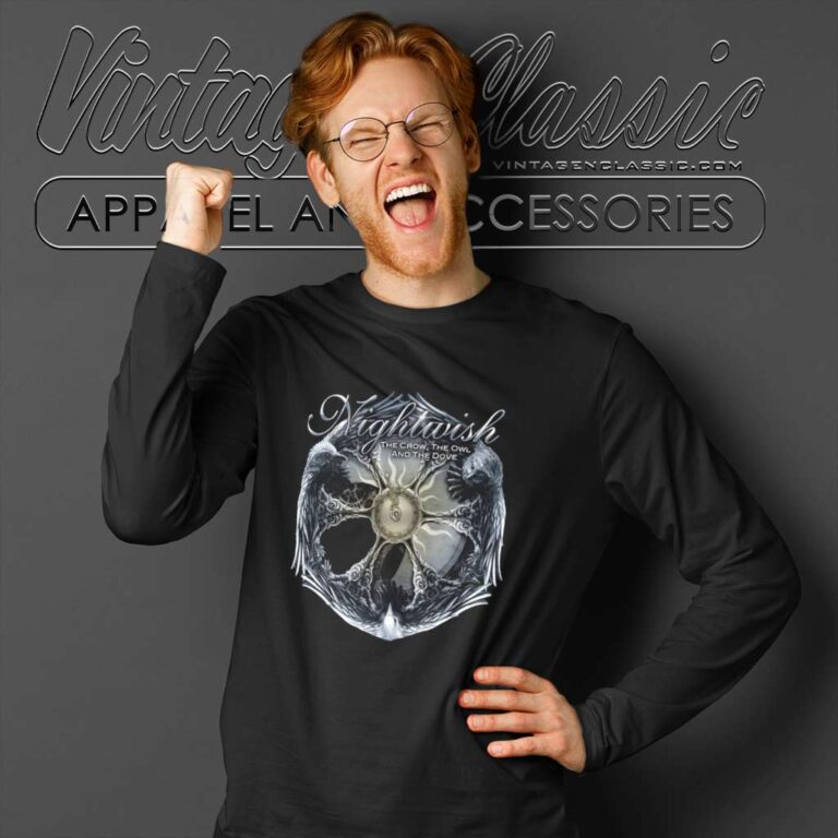Nightwish Shirt The Crow The Owl And The Dove Long Sleeve Tee Nightwish Shirt The Crow The Owl And The Dove Long Sleeve Tee