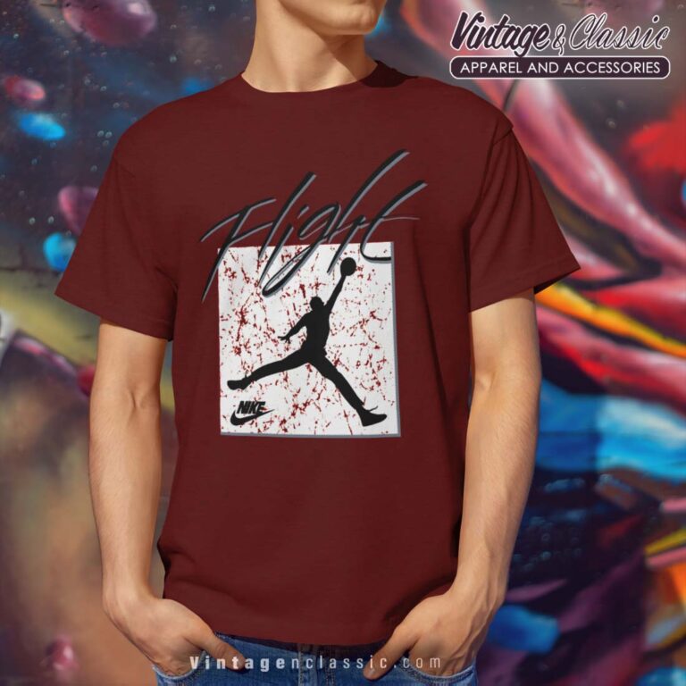 Nike Air Jordan Michael Jordan Aj Flight Jumper Mens Maroon T Shirt Nike Air Jordan Michael Jordan Aj Flight Jumper Mens Maroon T Shirt