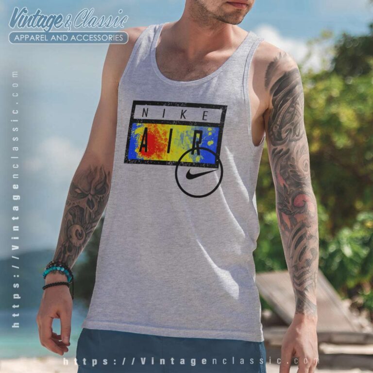Nike Air Paint Graffiti Swoosh Logo Tank Top Racerback Nike Air Paint Graffiti Swoosh Logo Tank Top Racerback