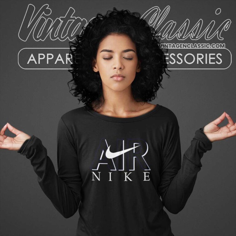 Nike Air Swoosh Logo Vintage Long Sleeve Tee Nike Air Swoosh Logo Vintage Long Sleeve Tee