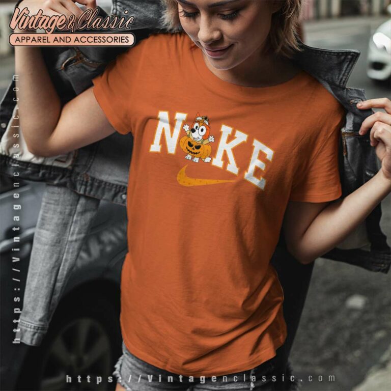 Nike Bingo Halloween Pumpkin Shirt Bluey Halloween Women TShirt Nike Bingo Halloween Pumpkin Shirt Bluey Halloween Women TShirt
