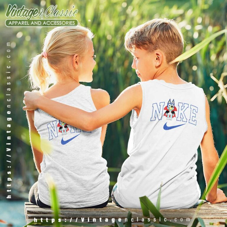Nike Bluey Halloween Shirt Gift For Fan kids Tanktop Nike Bluey Halloween Shirt Gift For Fan kids Tanktop