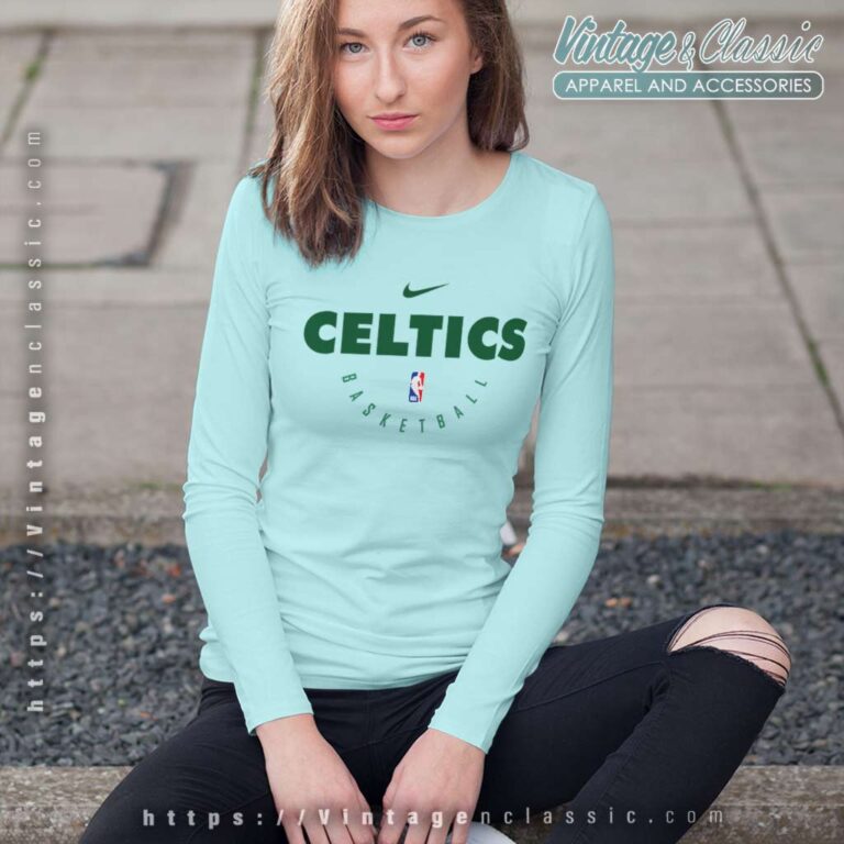 Nike Boston Celtics Basketball Long Sleeve Tee Nike Boston Celtics Basketball Long Sleeve Tee