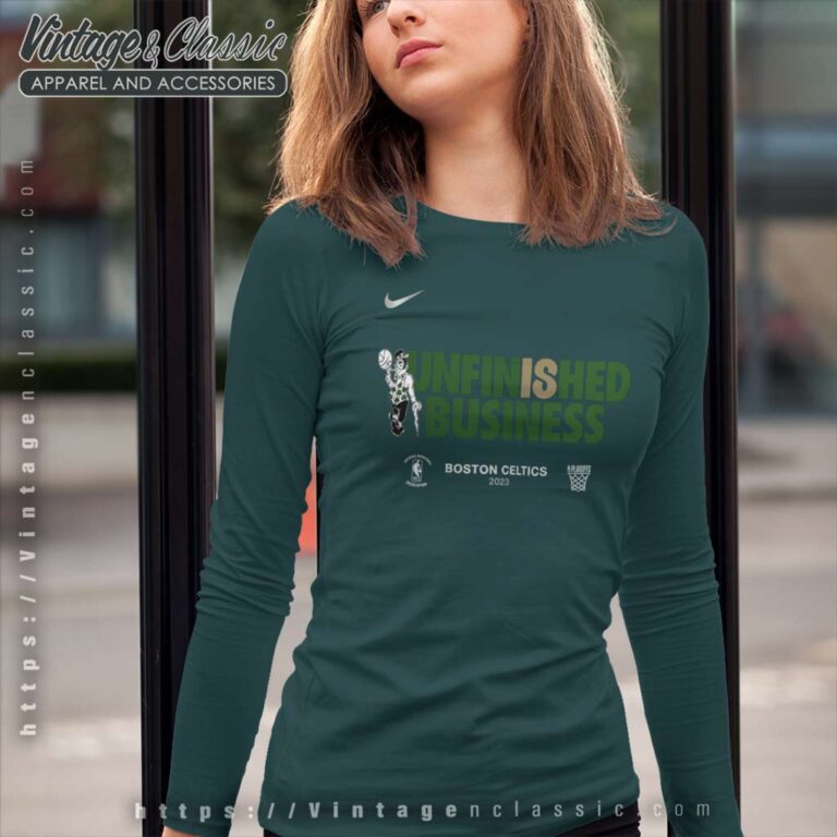 Nike Celtics Unfinished Business 2023 Long Sleeve Tee Nike Celtics Unfinished Business 2023 Long Sleeve Tee