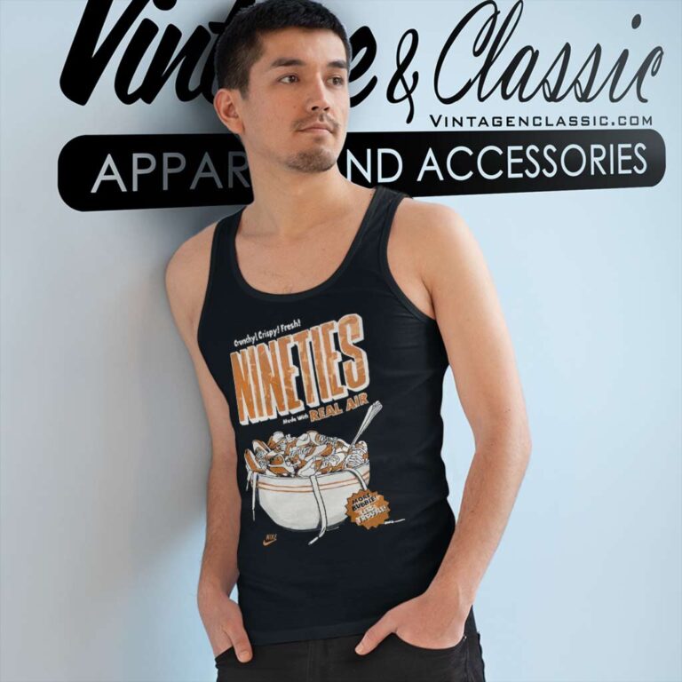 Nike Crunchy Crispy Fresh Nineties Made With Real Air Sports Tank Top Racerback Nike Crunchy Crispy Fresh Nineties Made With Real Air Sports Tank Top Racerback