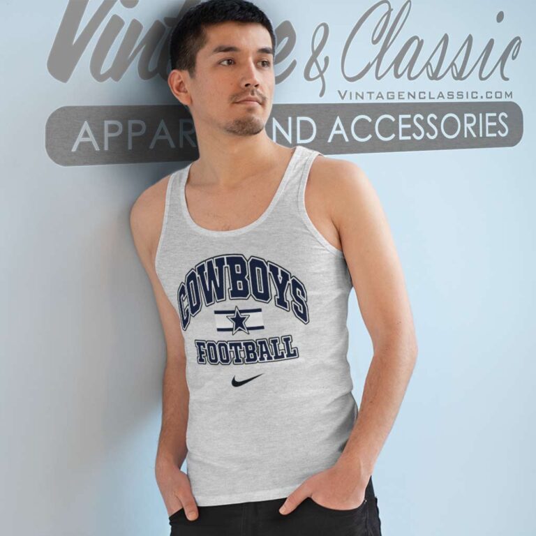 Nike Dallas Cowboys Big Logo Football Tank Top Racerback Nike Dallas Cowboys Big Logo Football Tank Top Racerback
