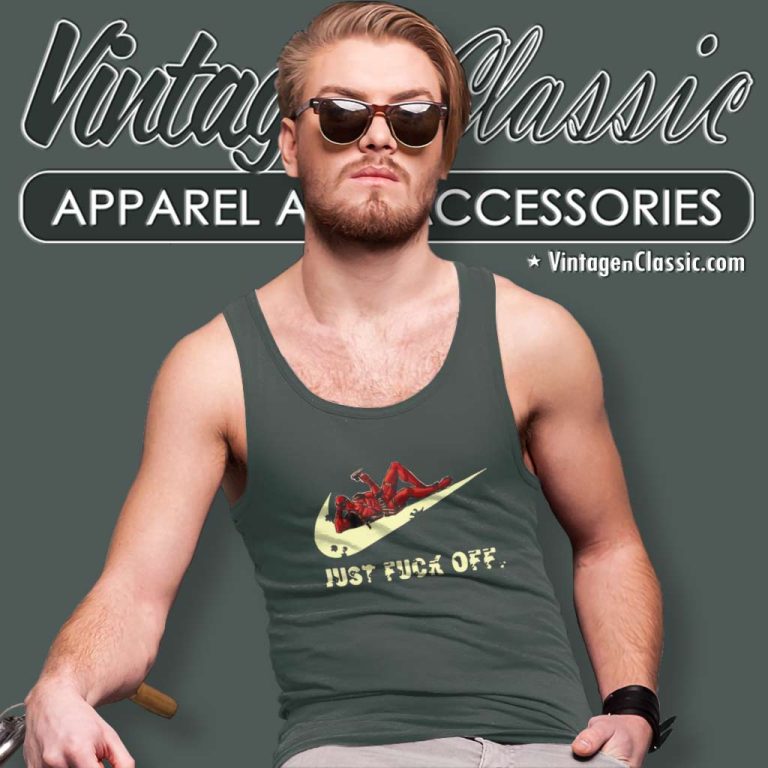 Nike Deadpool Shirts Just Fuck Off Tank Top Racerback Nike Deadpool Shirts Just Fuck Off Tank Top Racerback