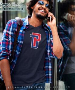 Nike Detroit Pistons Logo Nba V Neck TShirt