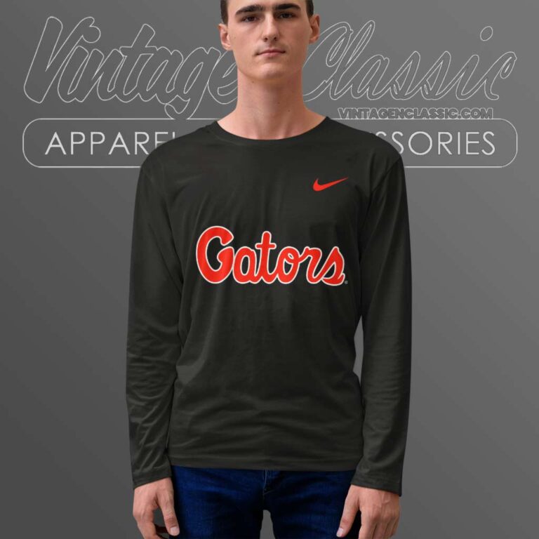 Nike Florida Gators Script Logo Long Sleeve Tee Nike Florida Gators Script Logo Long Sleeve Tee