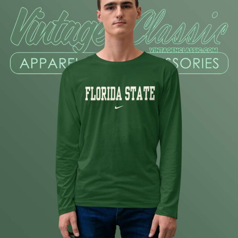 Nike Florida State University Logo Long Sleeve Tee Nike Florida State University Logo Long Sleeve Tee