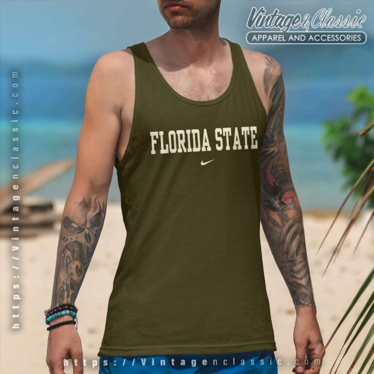 Nike Florida State University Logo Tank Top Racerback Nike Florida State University Logo Tank Top Racerback