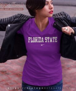 Nike Florida State University Logo V Neck TShirt