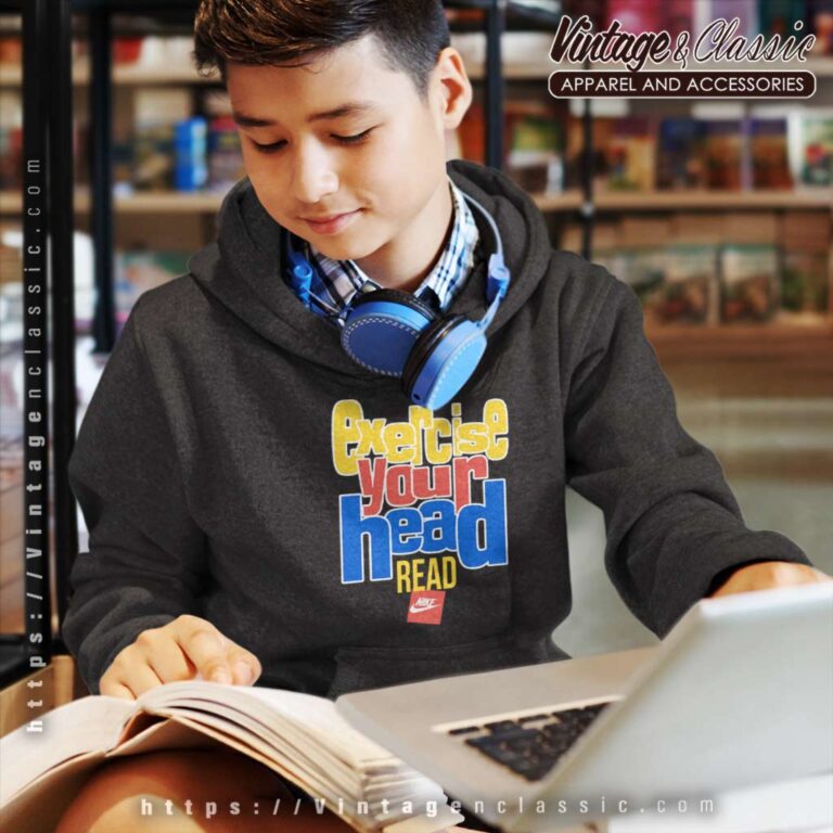 Nike Ghost Writer Exercise Your Head Read Kids Hoodie Nike Ghost Writer Exercise Your Head Read Kids Hoodie