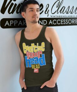 Nike Ghost Writer Exercise Your Head Read Shirt 4 Nike Ghost Writer Exercise Your Head Read Tank Top Racerback