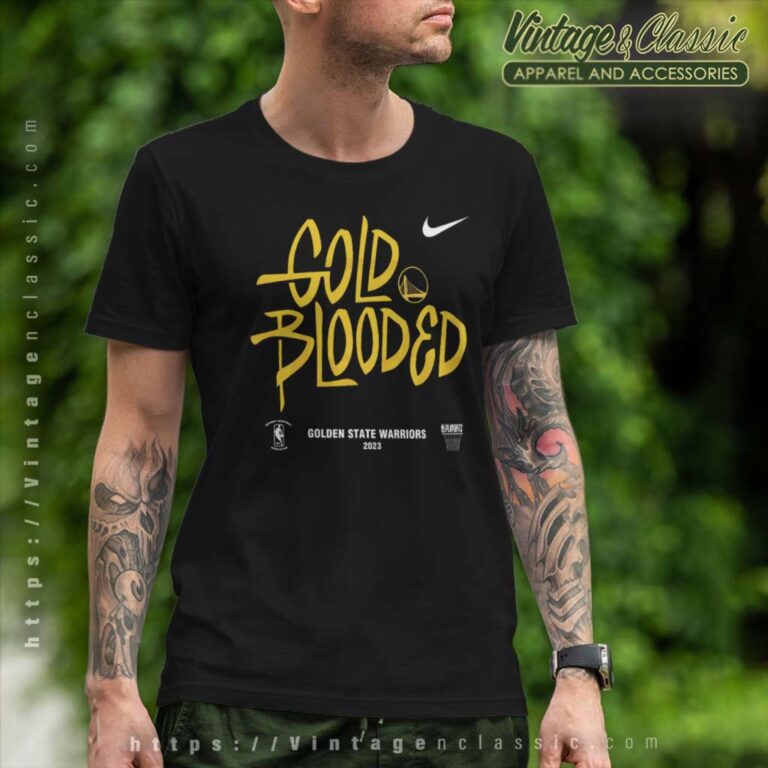 Nike Golden State Warriors Gold Blooded T Shirt Nike Golden State Warriors Gold Blooded T Shirt