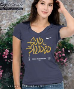 Nike Golden State Warriors Gold Blooded V Neck TShirt