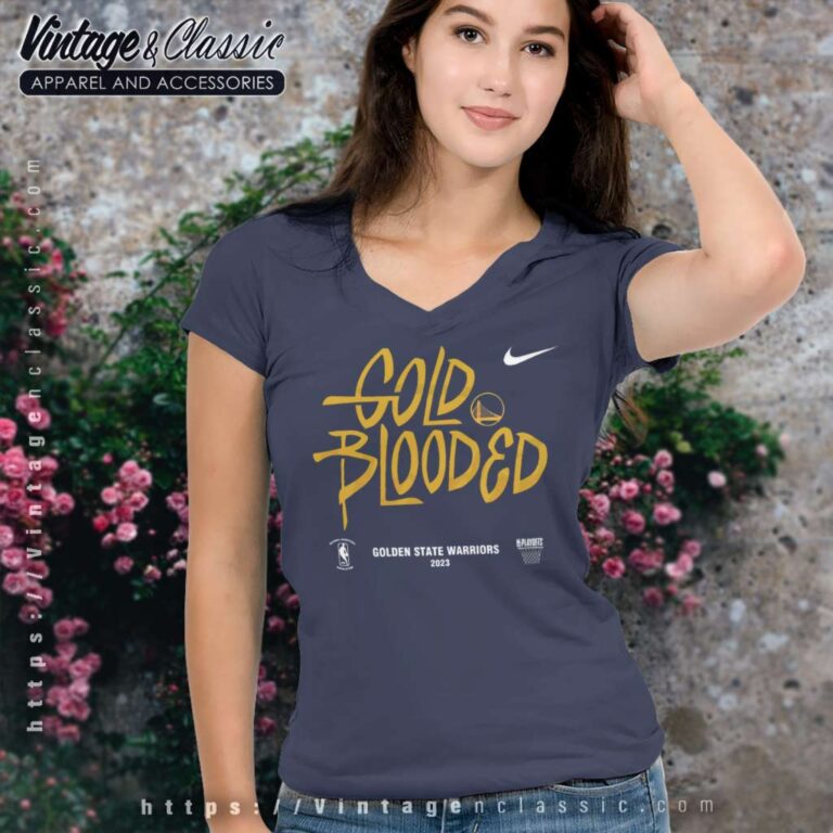 Nike Golden State Warriors Gold Blooded V Neck TShirt Nike Golden State Warriors Gold Blooded V Neck TShirt