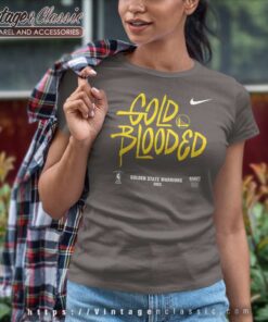 Nike Golden State Warriors Gold Blooded Women TShirt